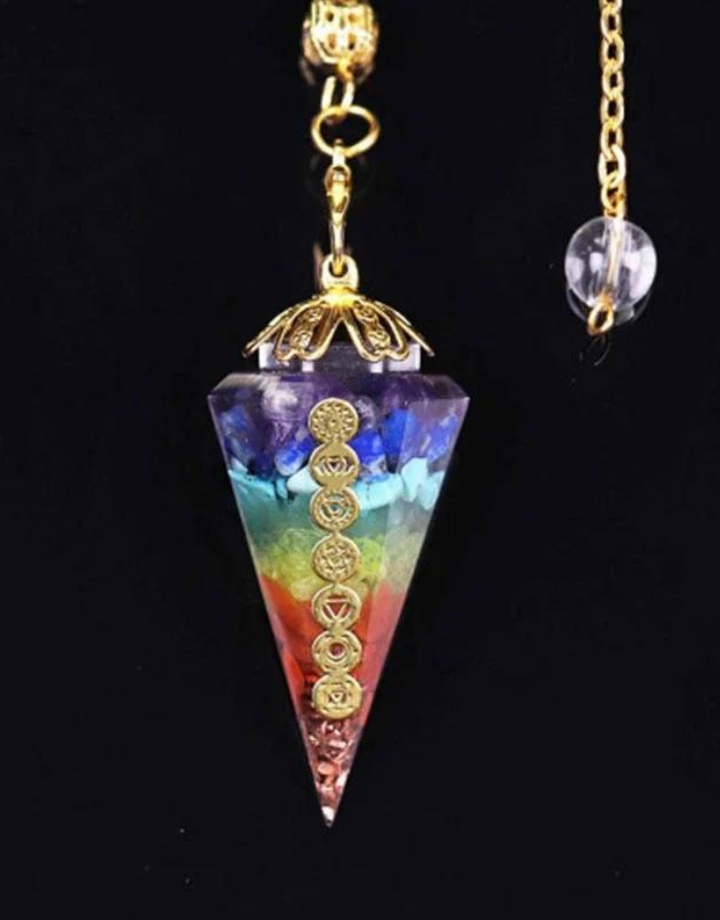 7 Chakra Reiki Orgone Pendulum