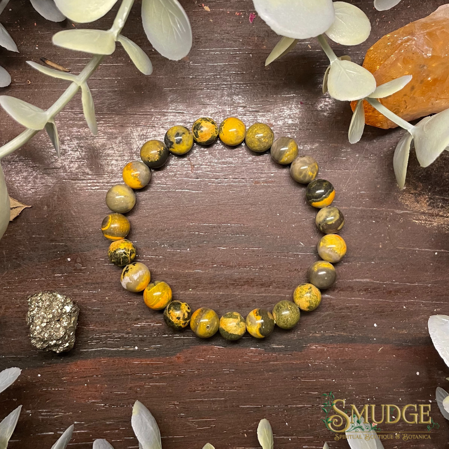 Bumblebee Jasper 7mm Bracelet