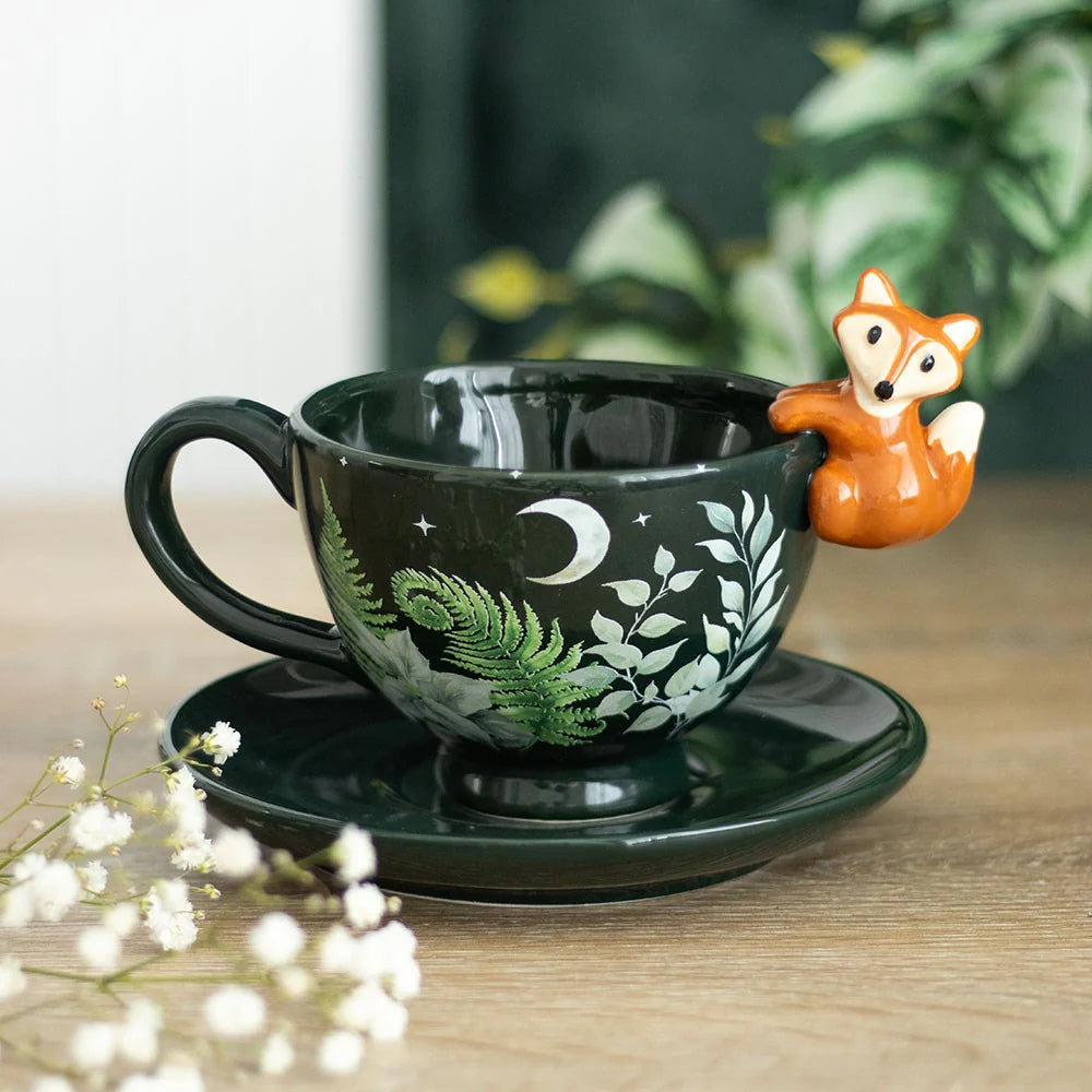 Green Forest & Fox Mug