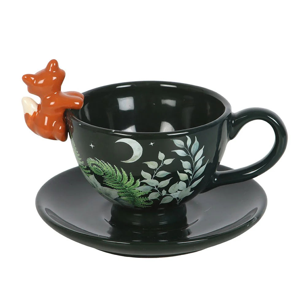 Green Forest & Fox Mug