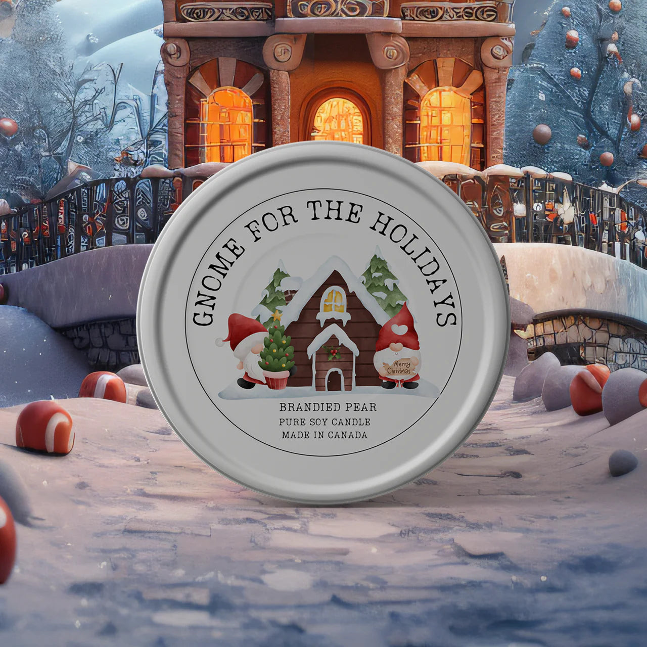 Gnome for the Holidays - Brandied Pear Candle