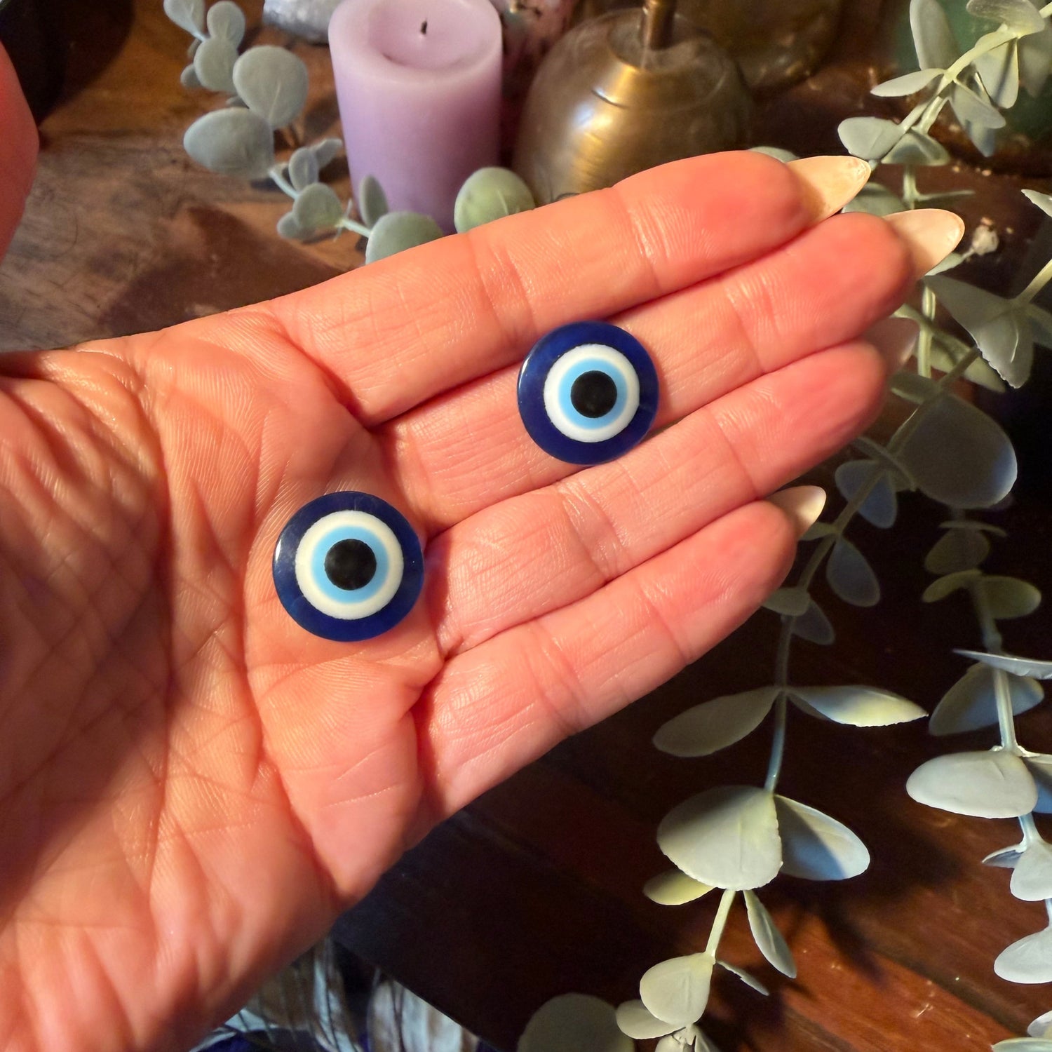 Evil Eye Mojo Beads - 18mm