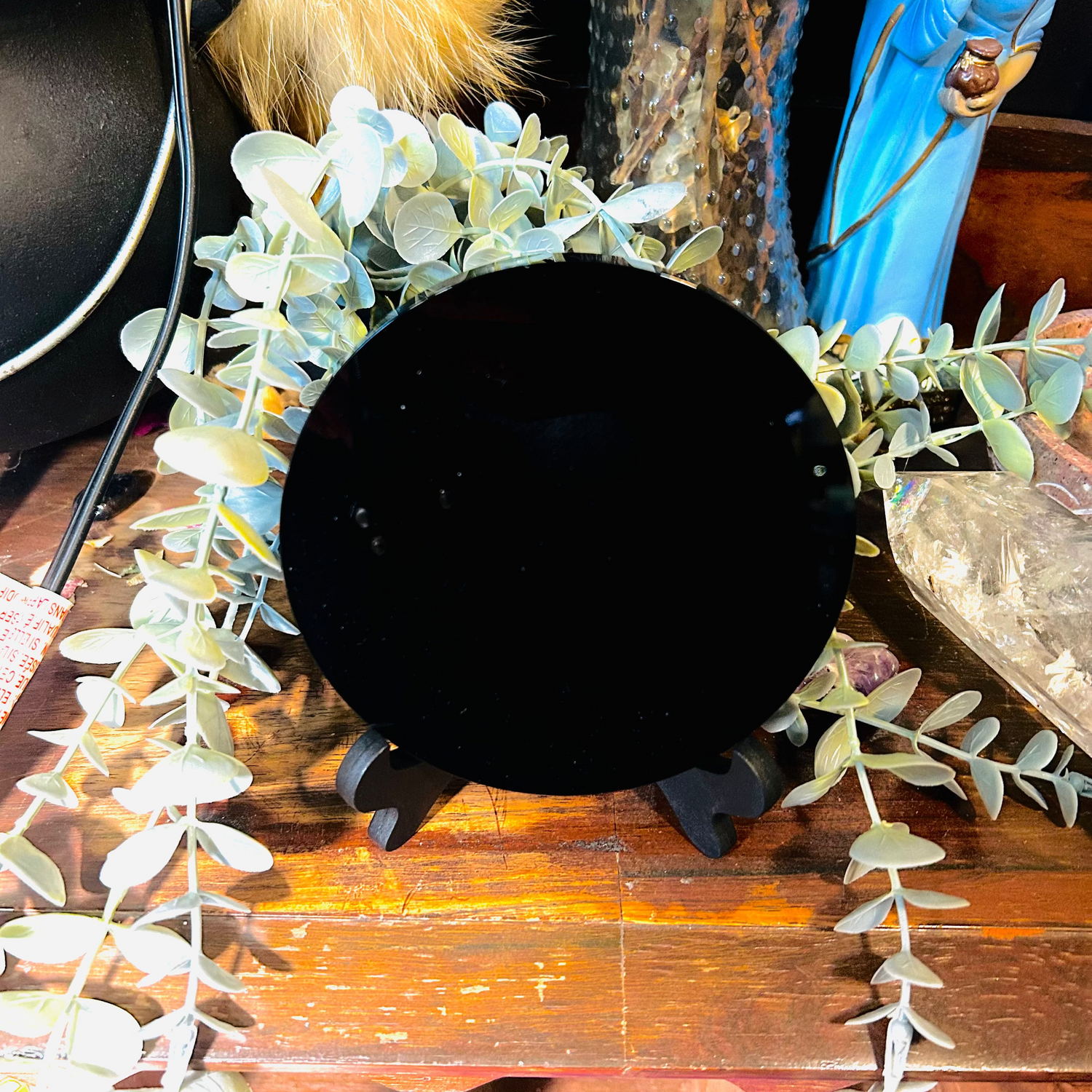 Scrying Mirror W/ Stand 5"