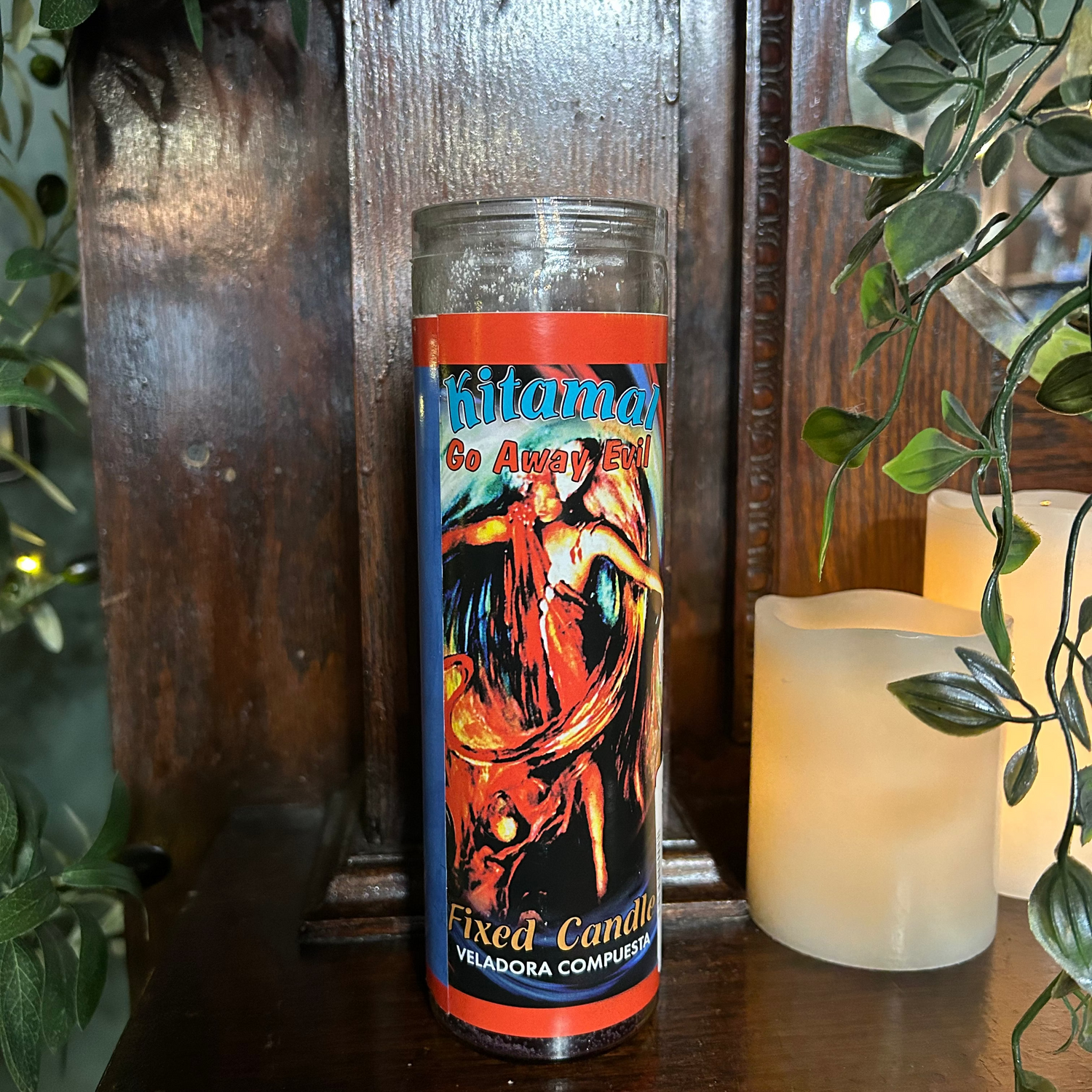 Go Away Evil 7 Purple Scented Fixed Candle