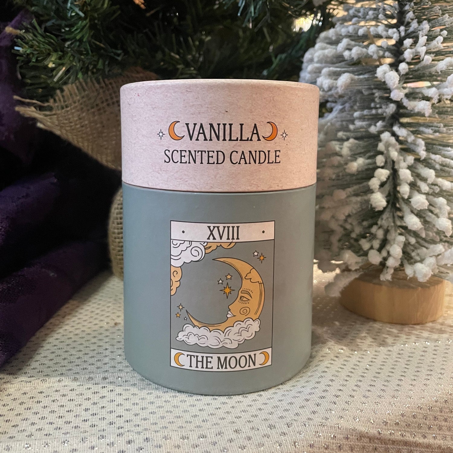 The Moon Vintage Tarot Vanilla Candle