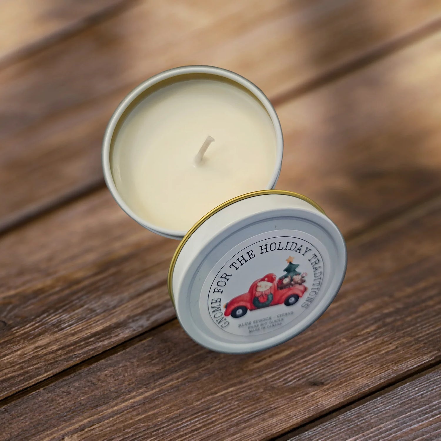 Gnome For the Holiday Traditions - Blue Spruce & Citrus Candle