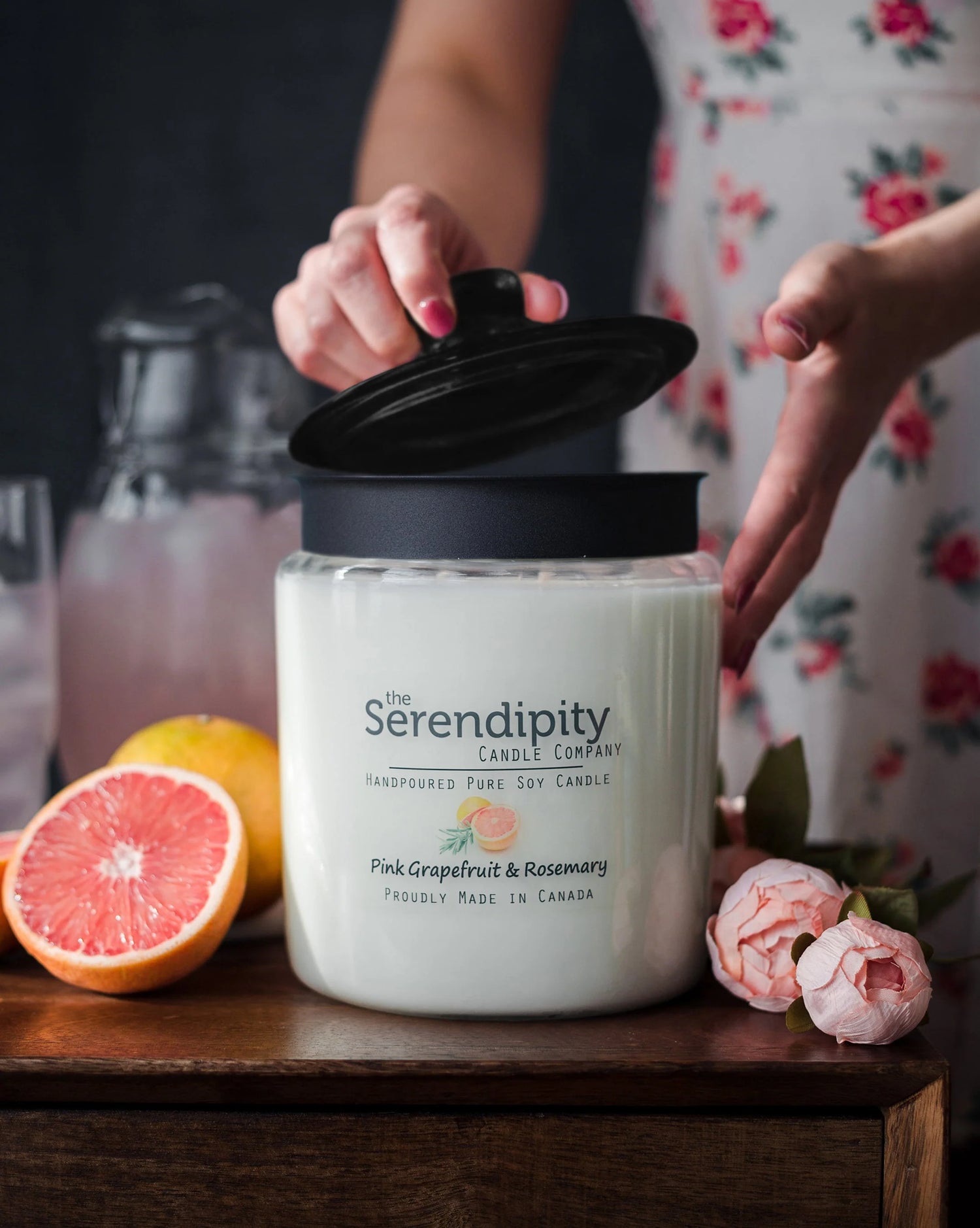 Pink Grapefruit & Rosemary Candle 64oz