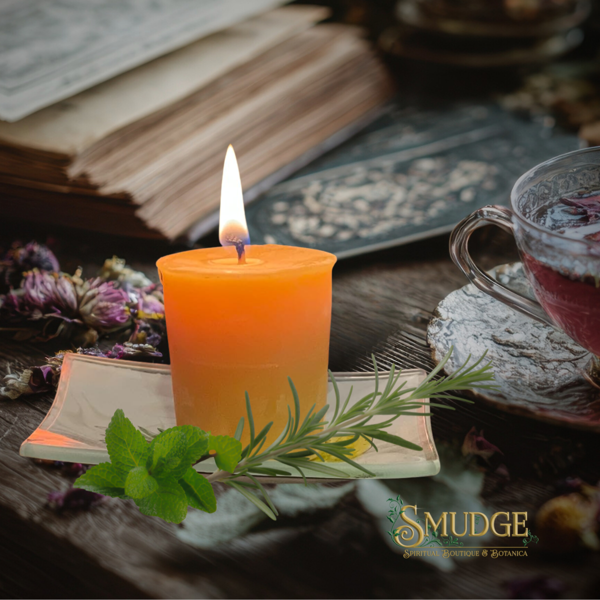 Rosemary Mint Beeswax votive