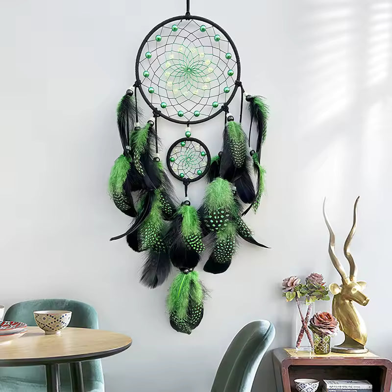 Green Glow Dream Catcher