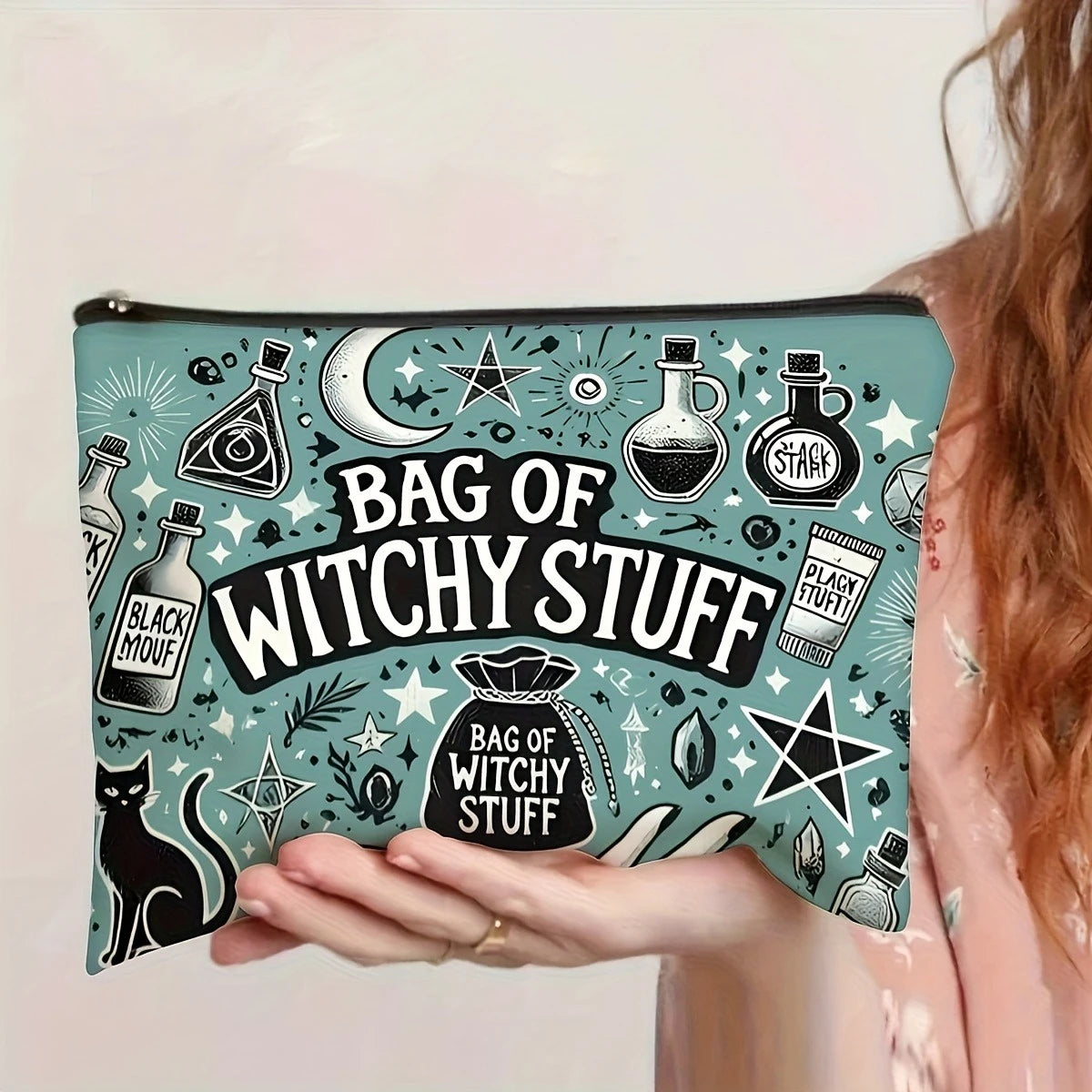 Witchy Stuff Tarot or Cosmetic Bag