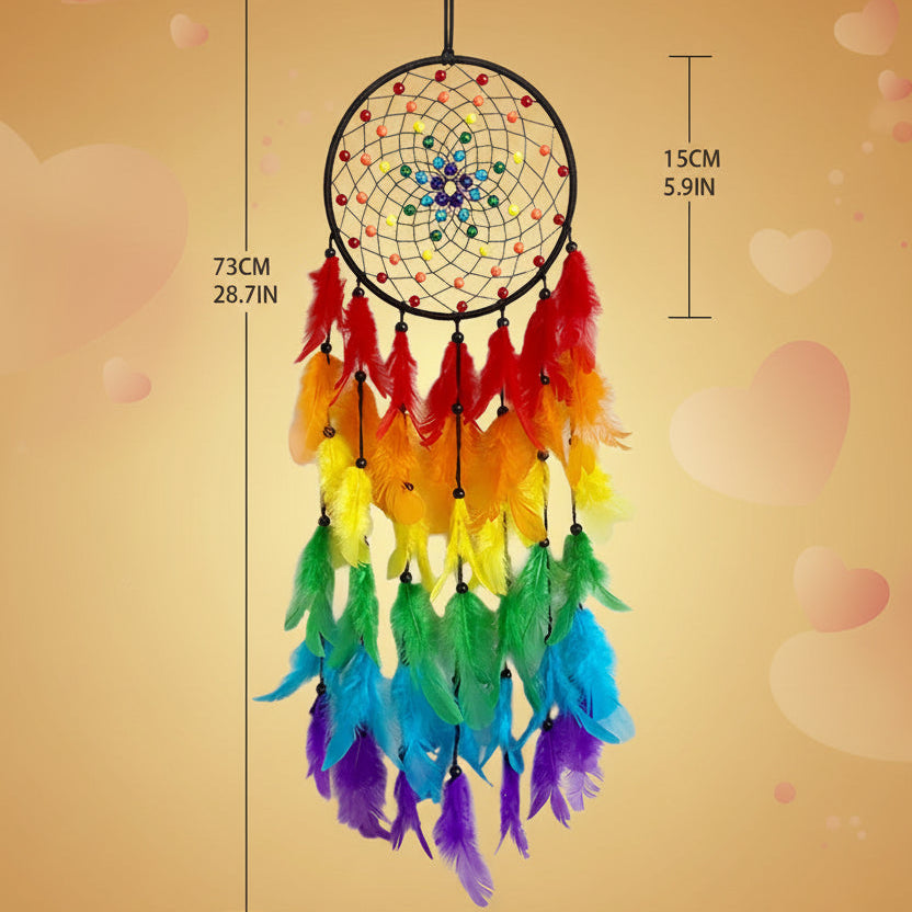 Colourful Rainbow Dream Catcher