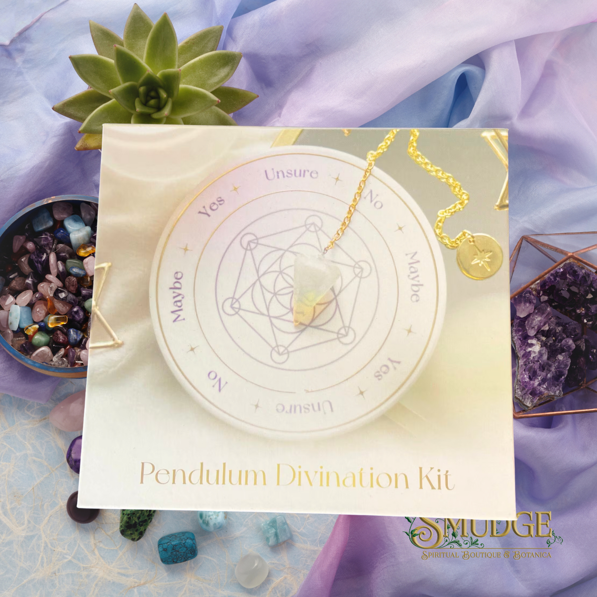 Opalite Pendulum Ceramic Divination Kit