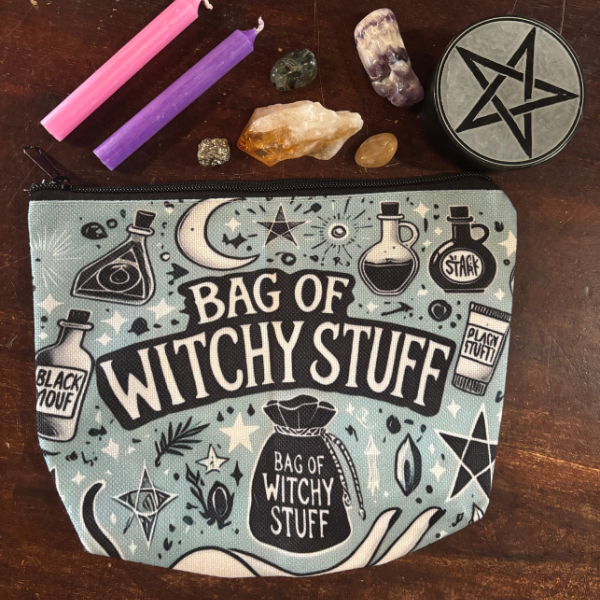 Witchy Stuff Tarot or Cosmetic Bag