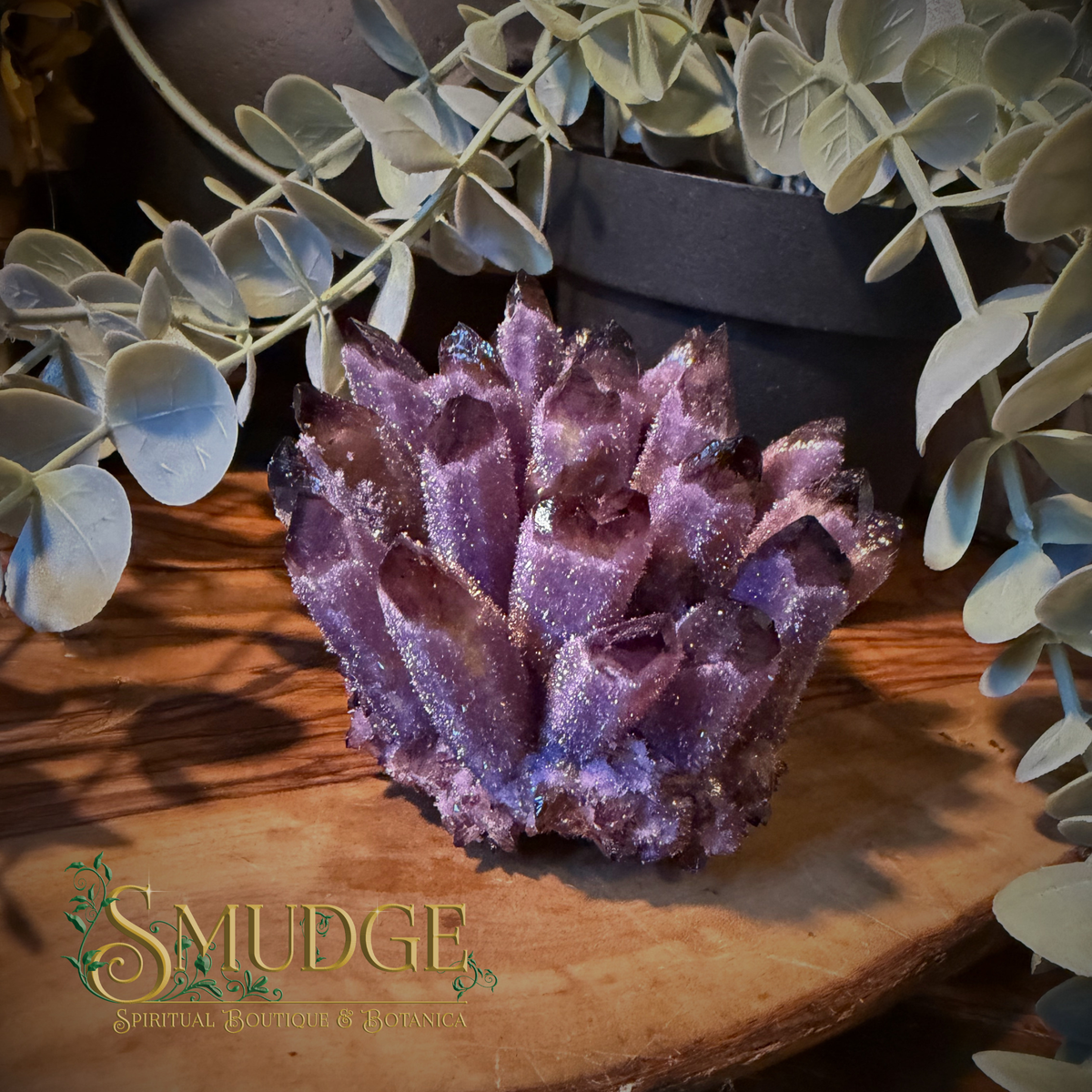 Purple Phantom Quartz Cluster - small