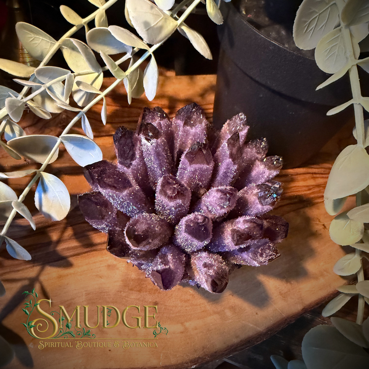 Purple Phantom Quartz Cluster - small