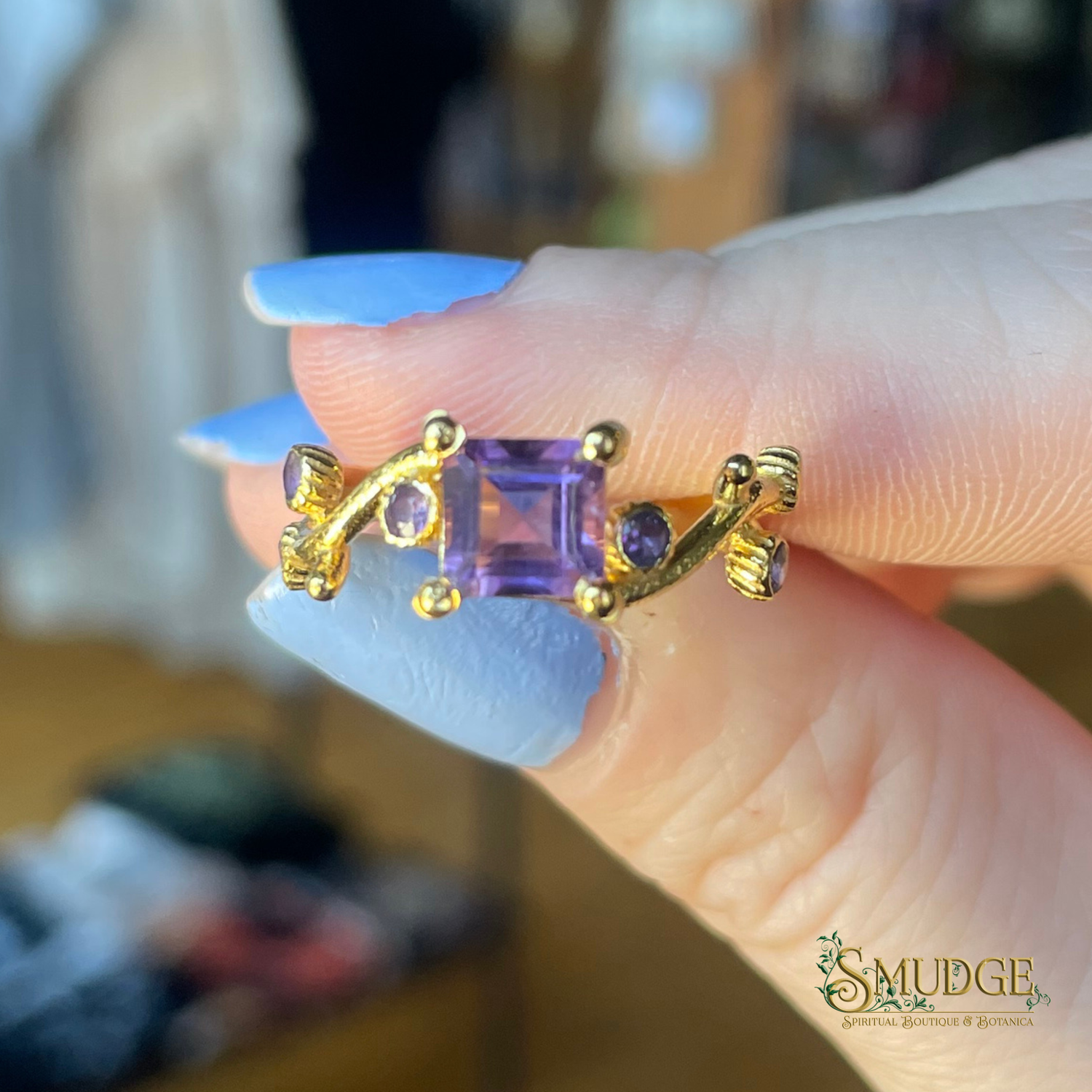 Amethyst Ring (Gold) Size 7