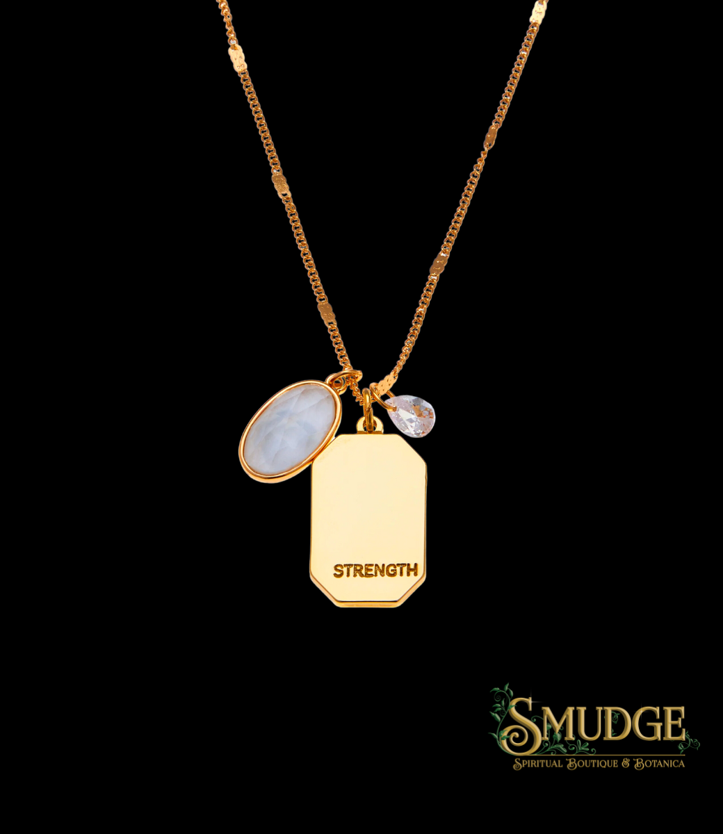 April Birthstone Necklace - Quartz