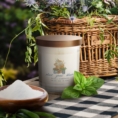 Plant, Grow, Bloom Candle - Basil & Camphor