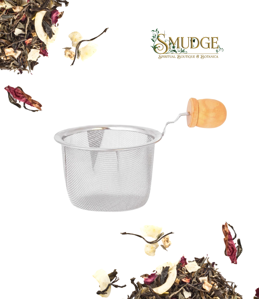 Teapot Strainer Wooden Handle