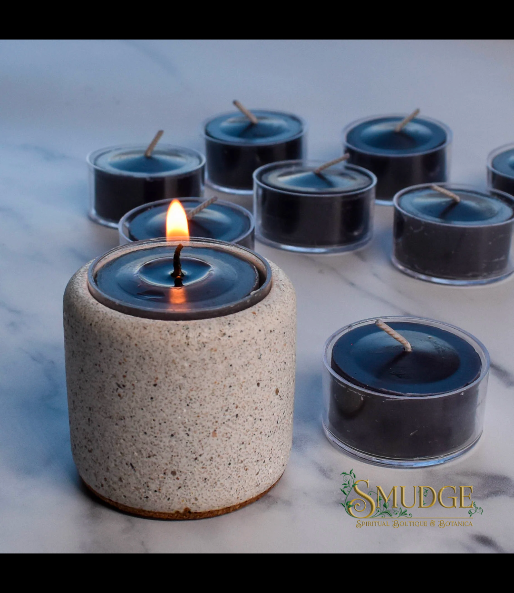 Beeswax Black Tealights