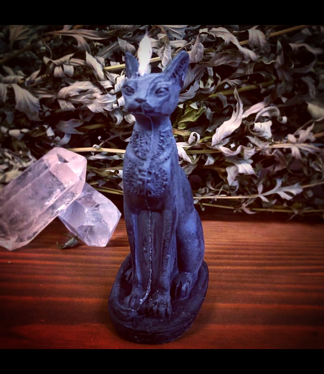 Black Cat Good Luck & Jinx Removing Candle