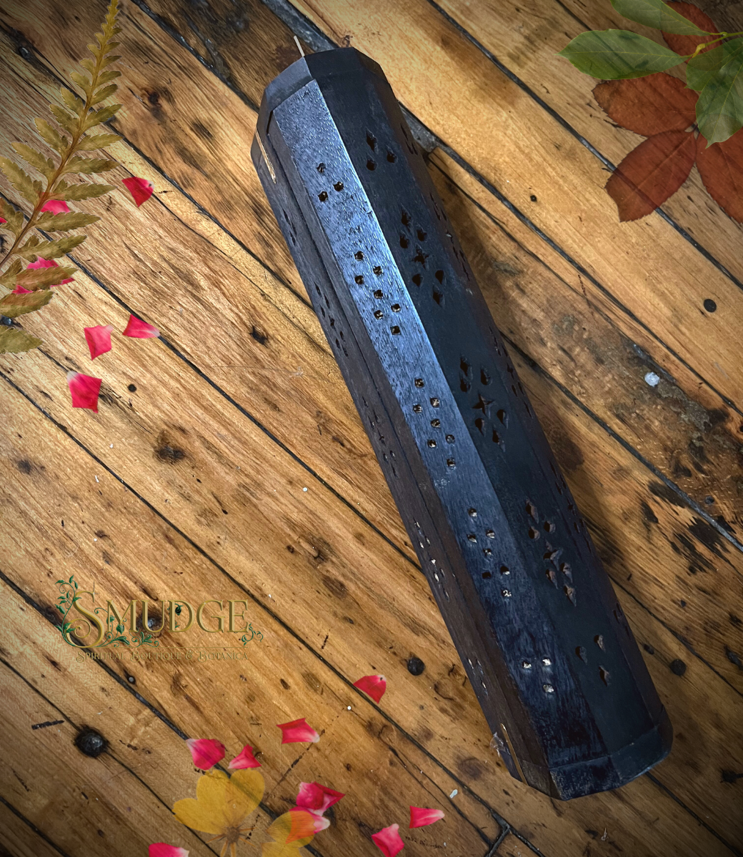 Black Coffin Box w/ storage