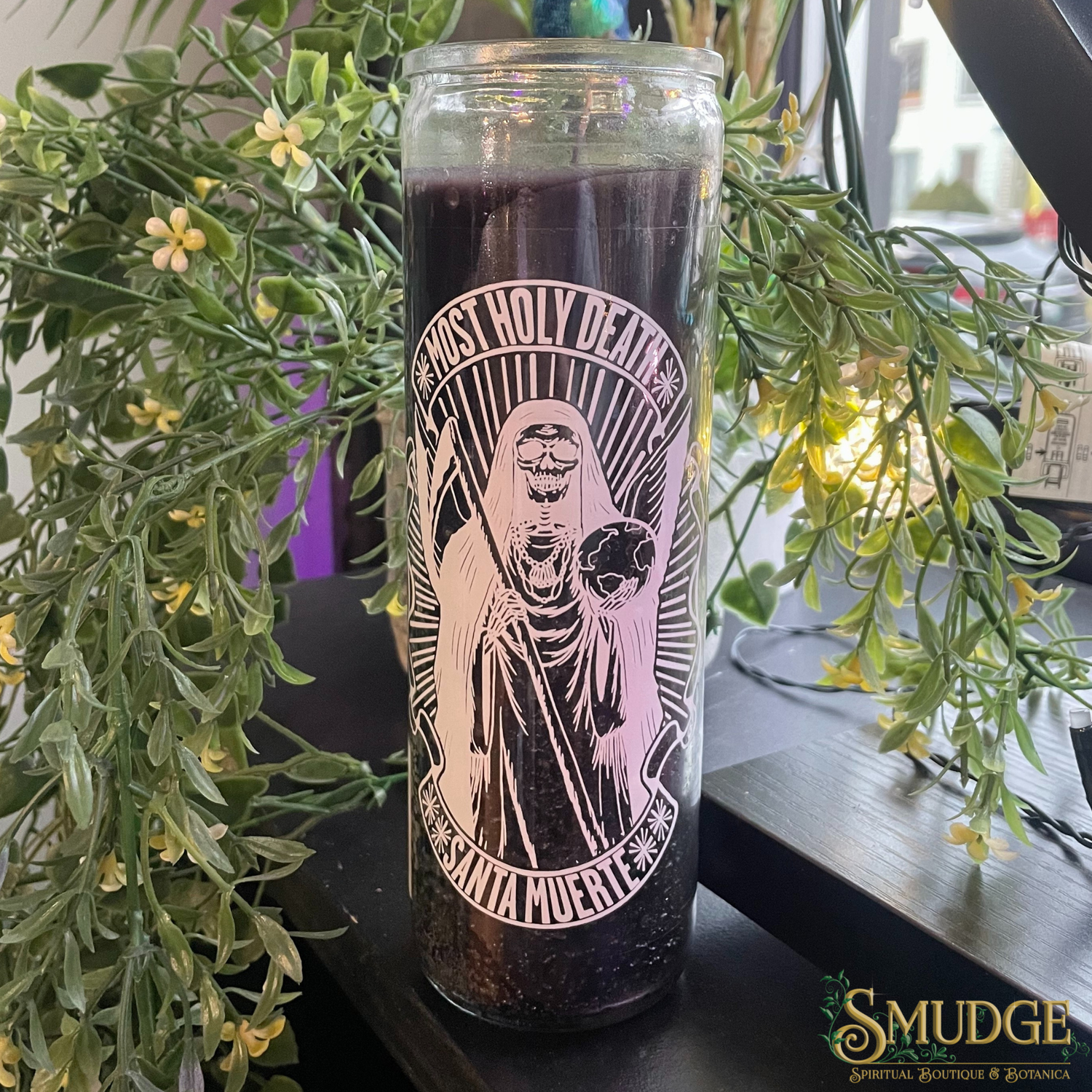 Santa Muerte - Most Holy Death- Black 7 day Candle