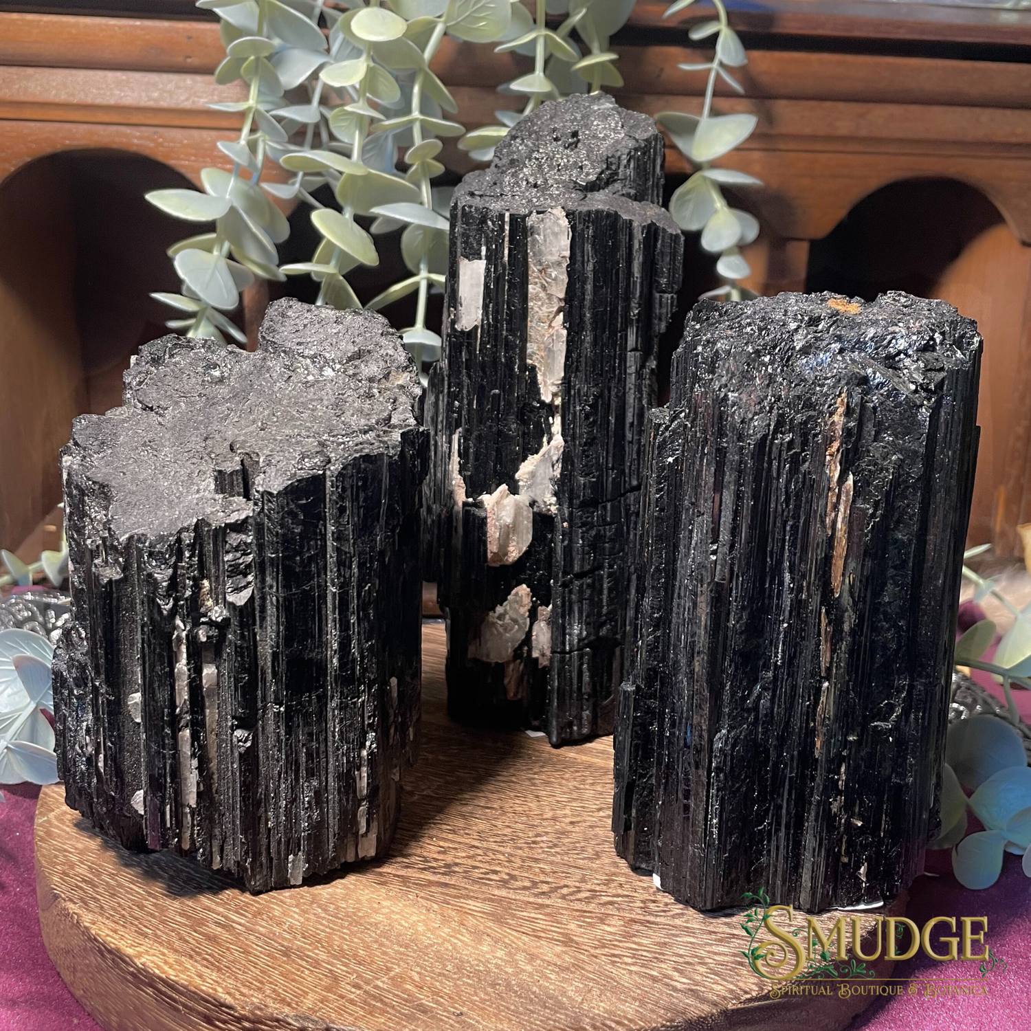 Black Tourmaline Quality Cut Base
