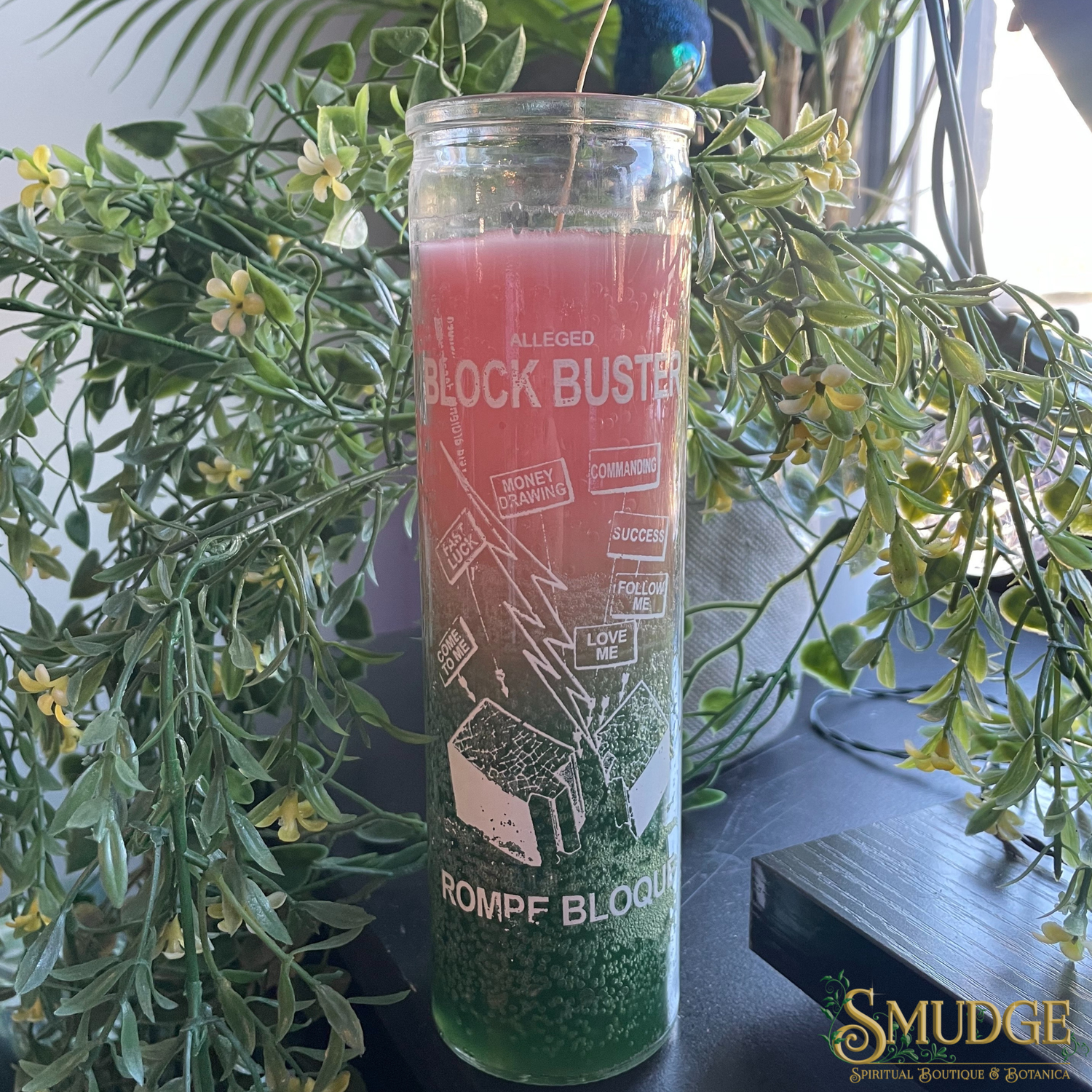 Block Buster Pink & Green 7 Day Candle