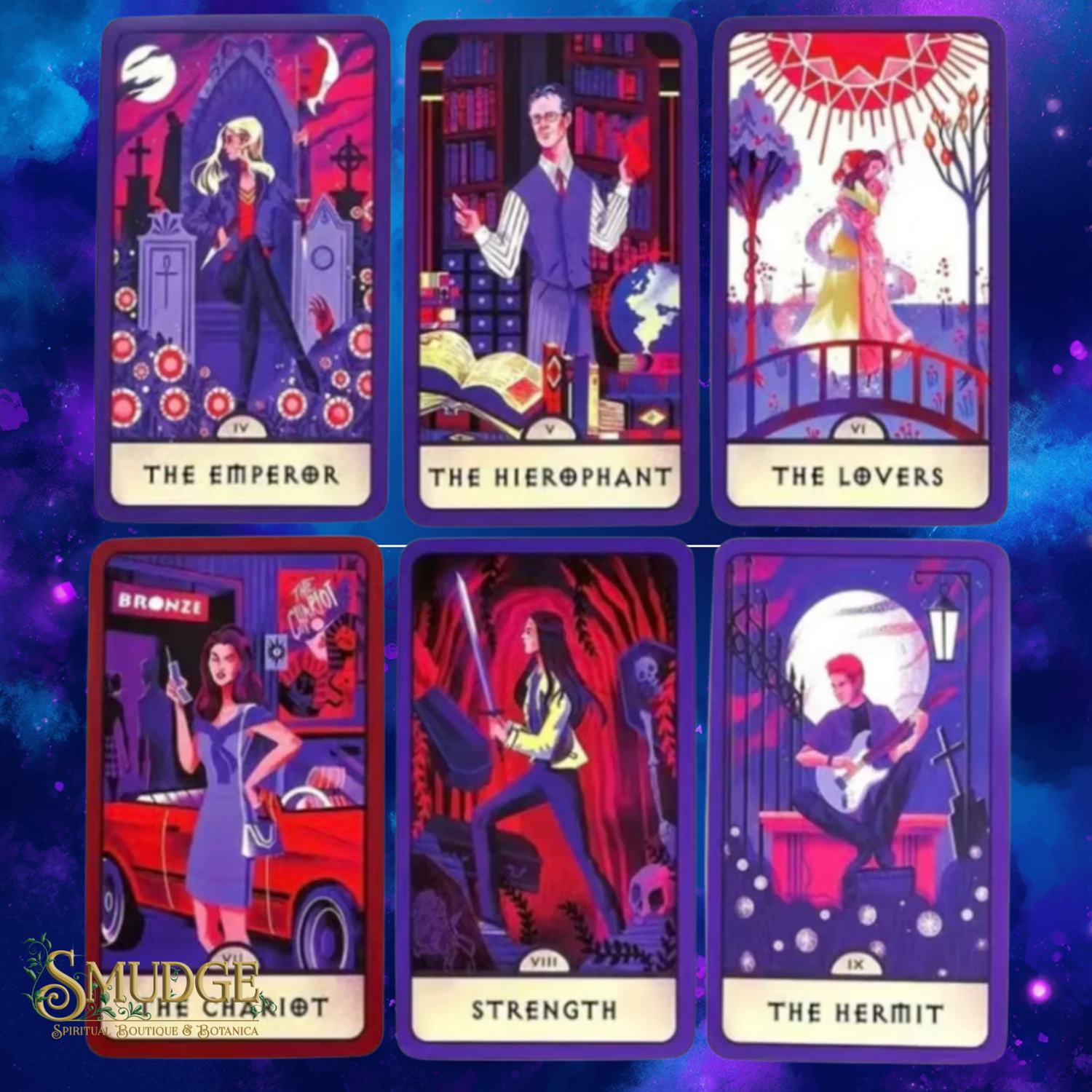Examples of Buffy the Vampire Slayer tarot cards