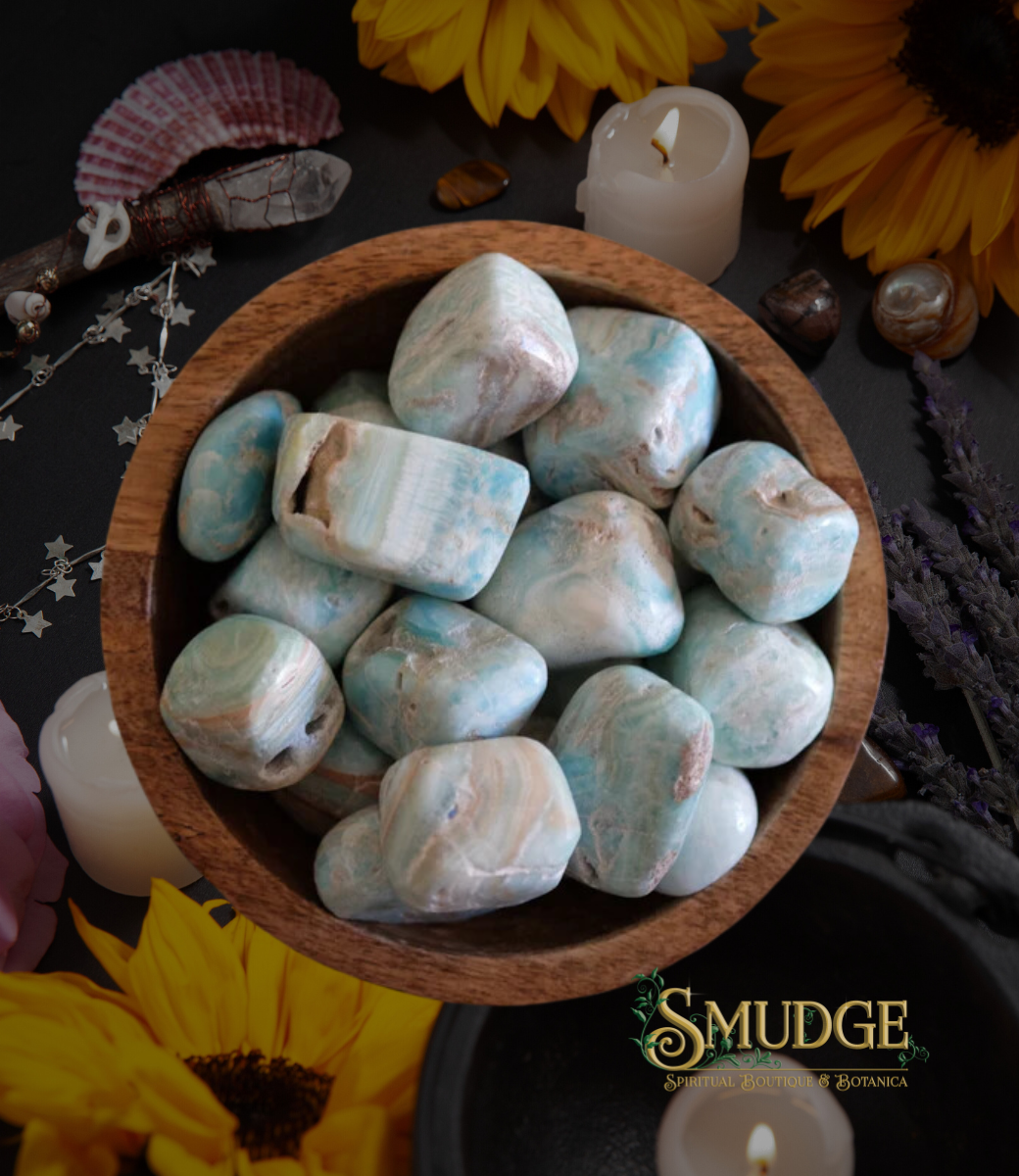 Caribbean Blue Calcite - large