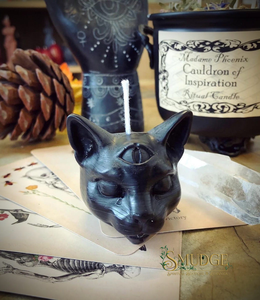 Black Cat Third Eye Candle