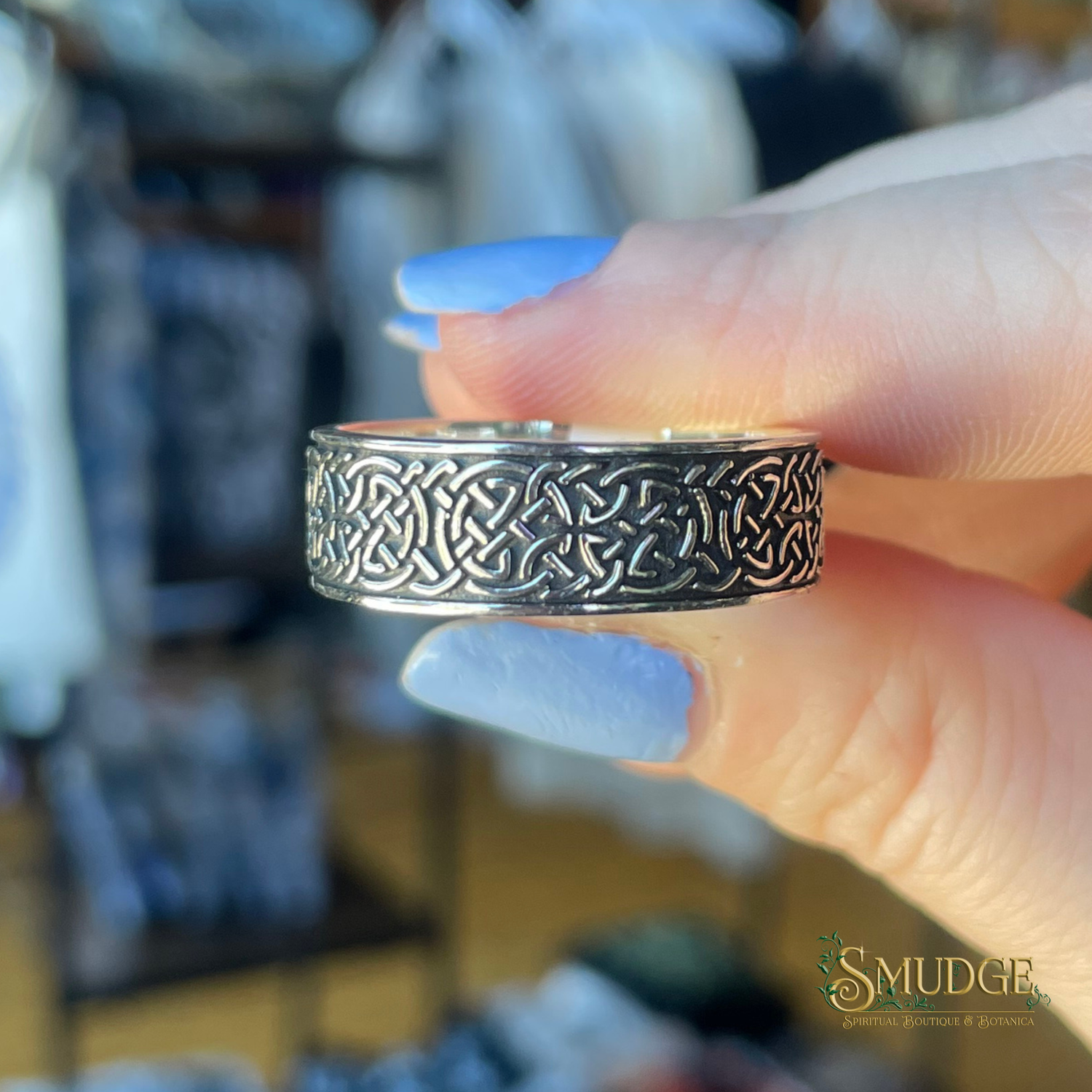 Celtic Shield Knot Men's Rings 925 Silver