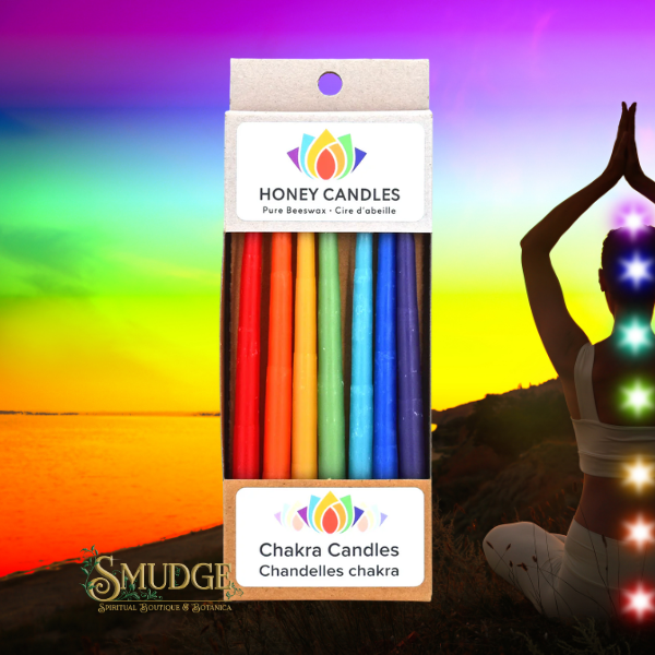 7 Chakra Beeswax Candlestick Pack