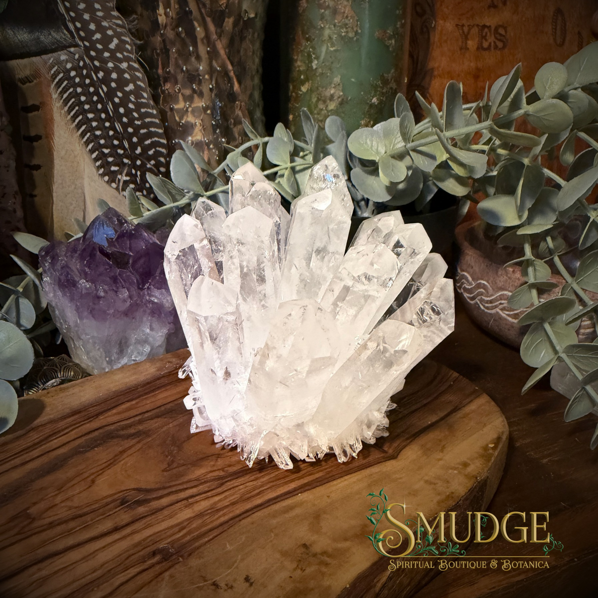 Clear Quartz Cluster Large- 523 grams