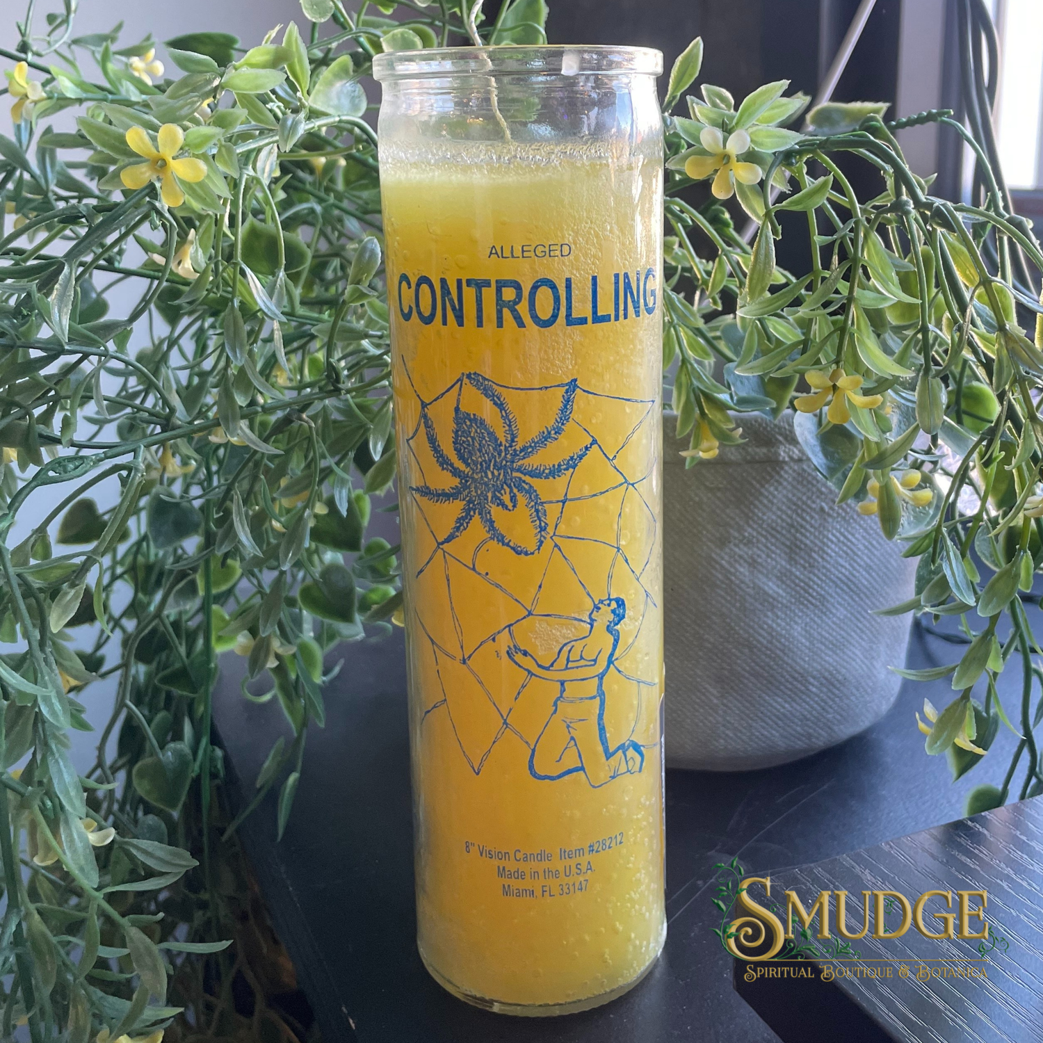 Controlling Yellow 7 Day Candle