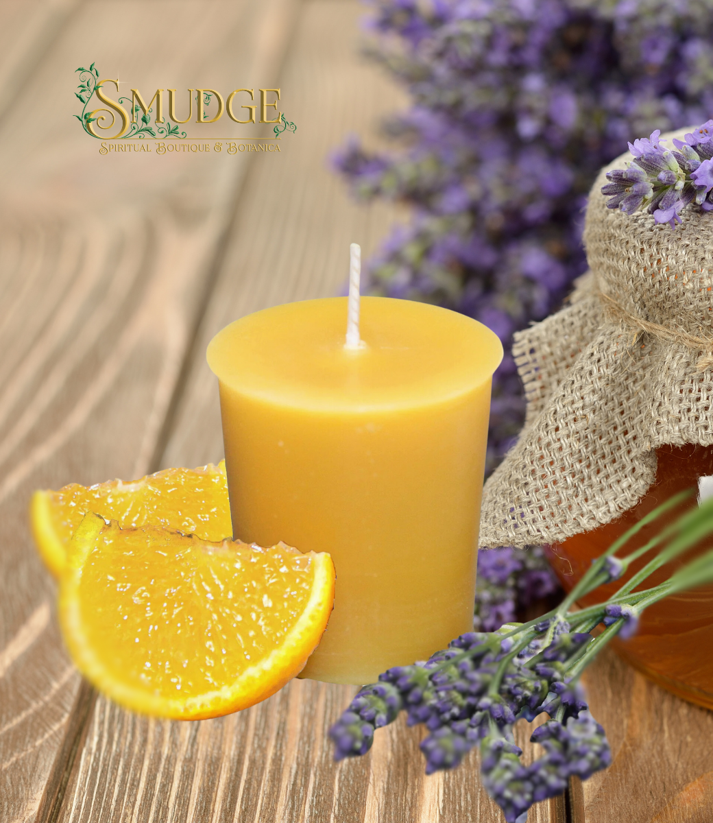 Country Lavender Beeswax Votive