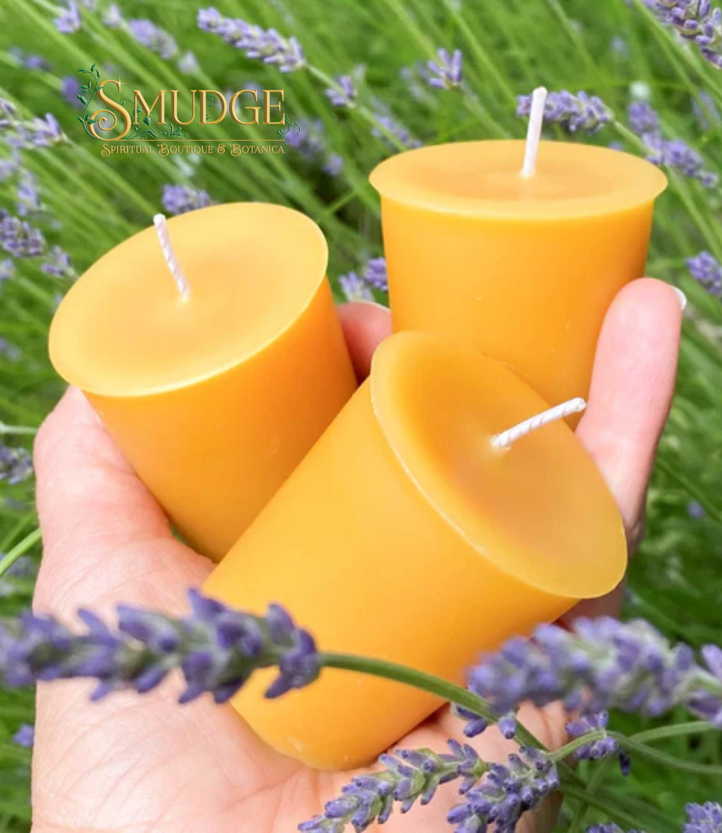 Country Lavender Beeswax Votive