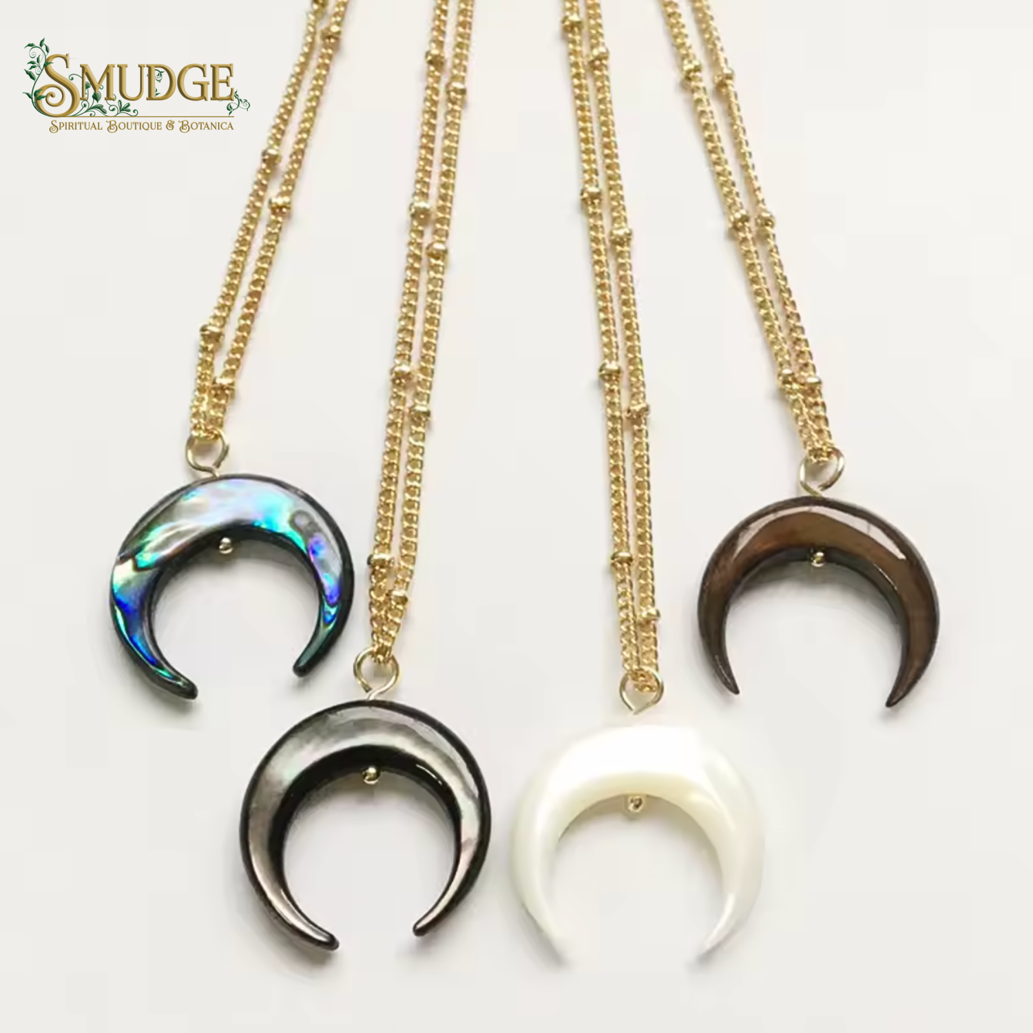 Crescent Moon Shell Necklaces