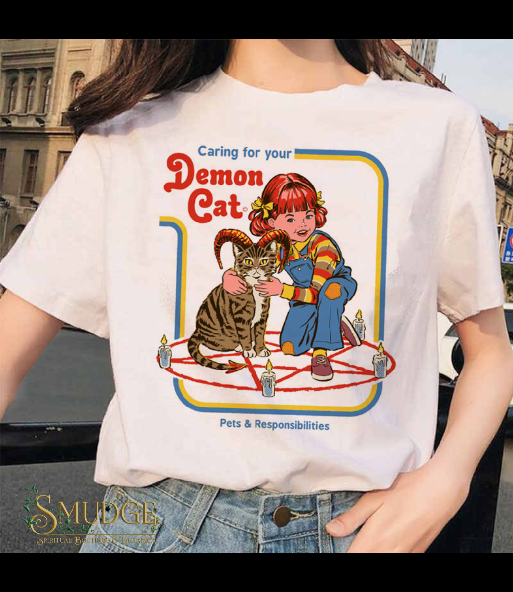 Demon Cat t-shirt XL