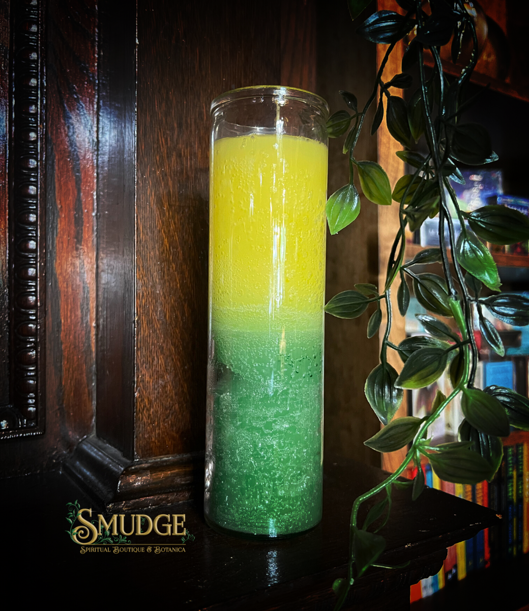 Yellow & Green Jar Candle