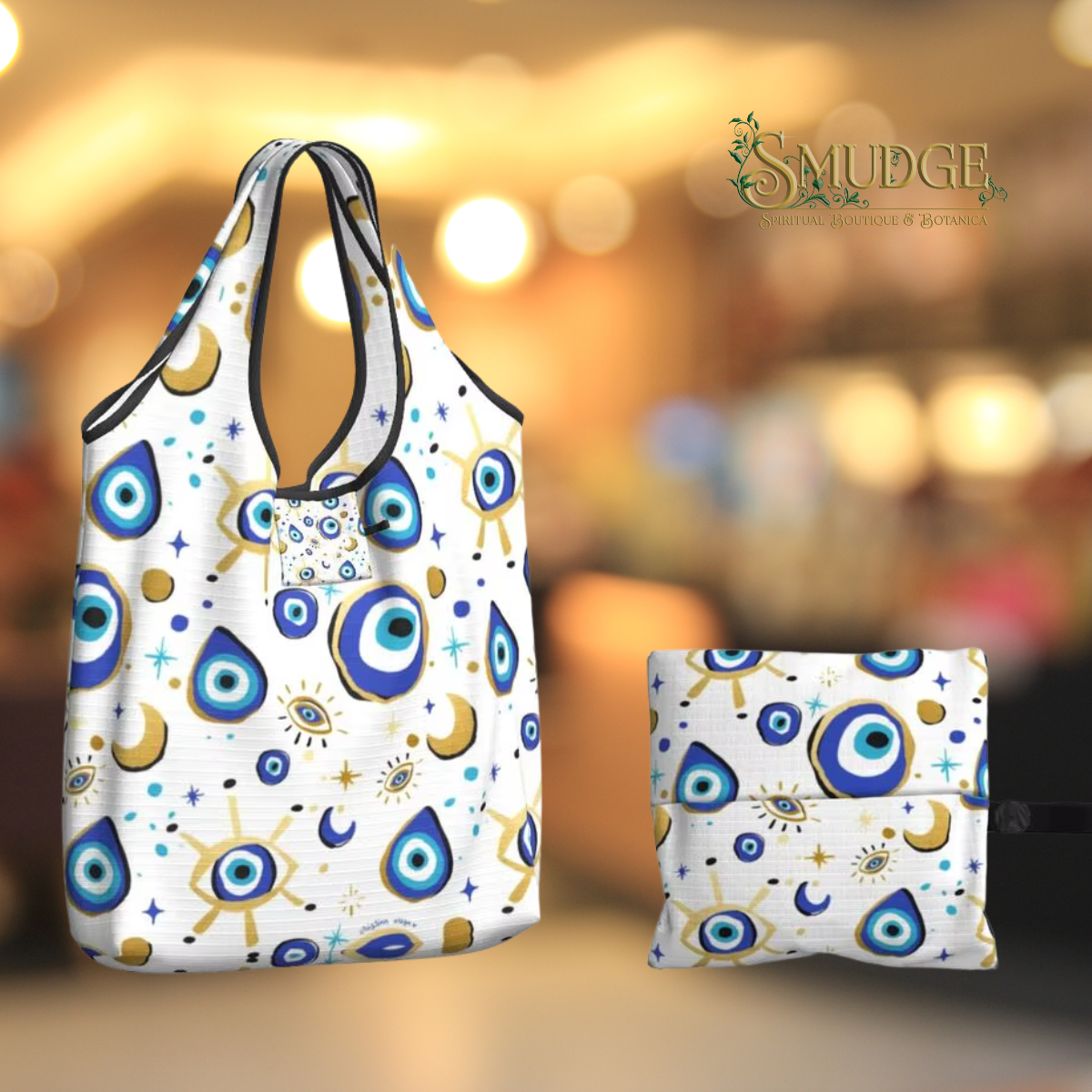 Evil eye Tote Bag (White)