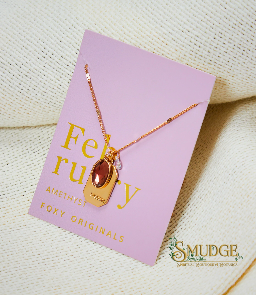 February Birthstone Necklace - Amethyst