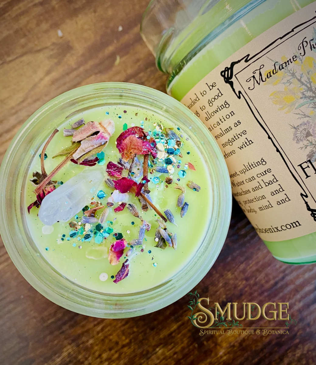 Florida Water Crystal Spell Candle