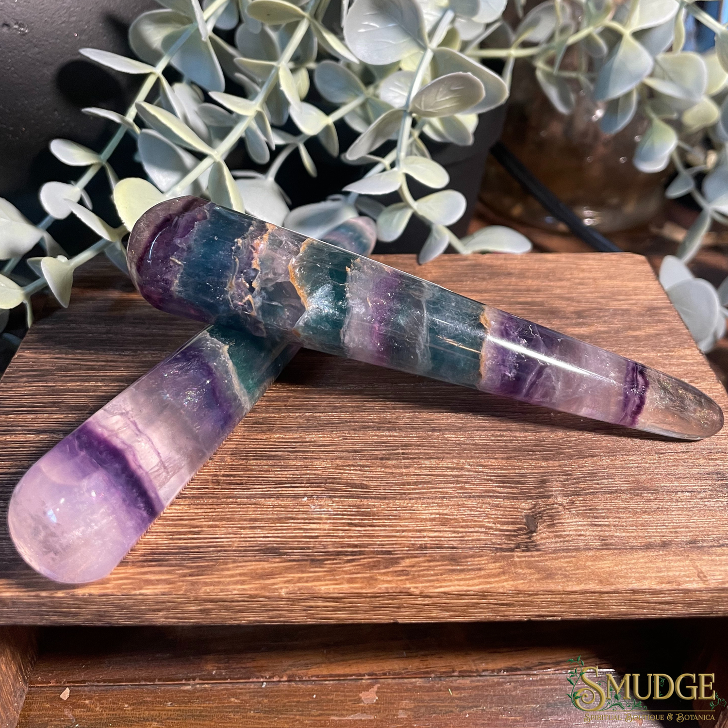 Fluorite Wand Round Edge