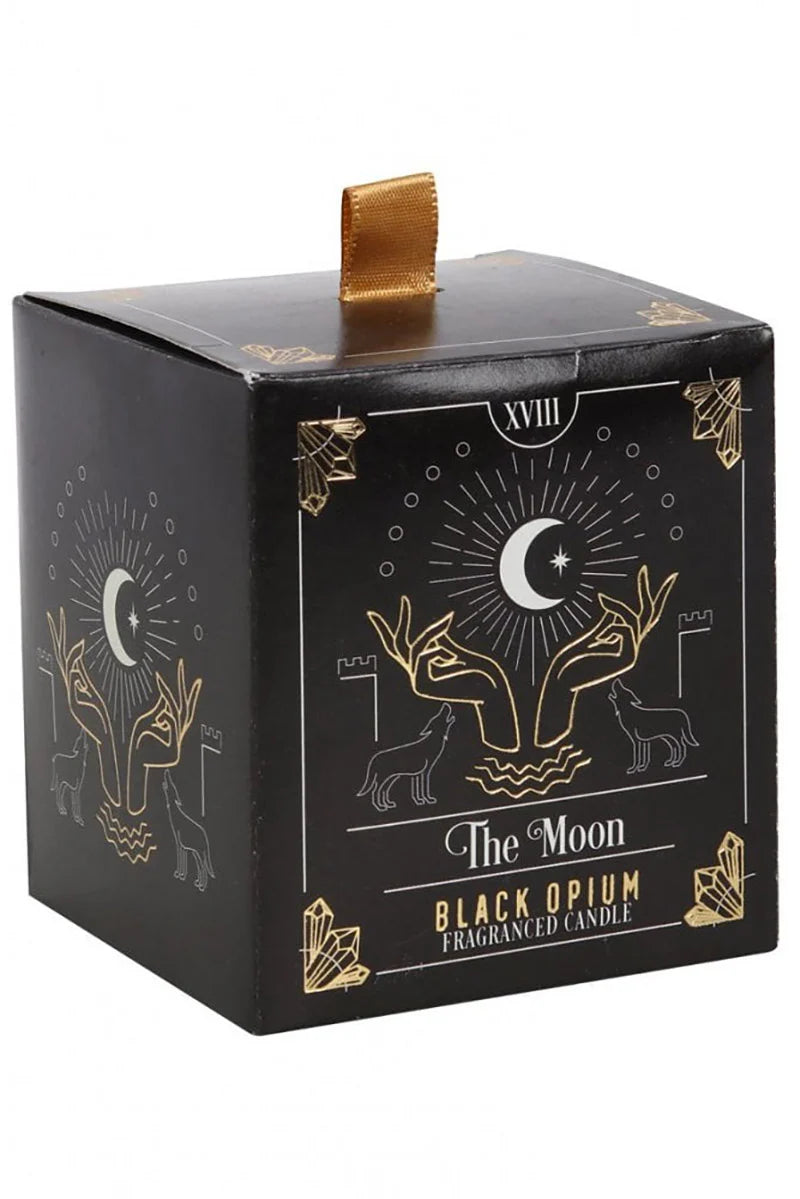 The Moon Scented (Black Opium) Tarot Candle