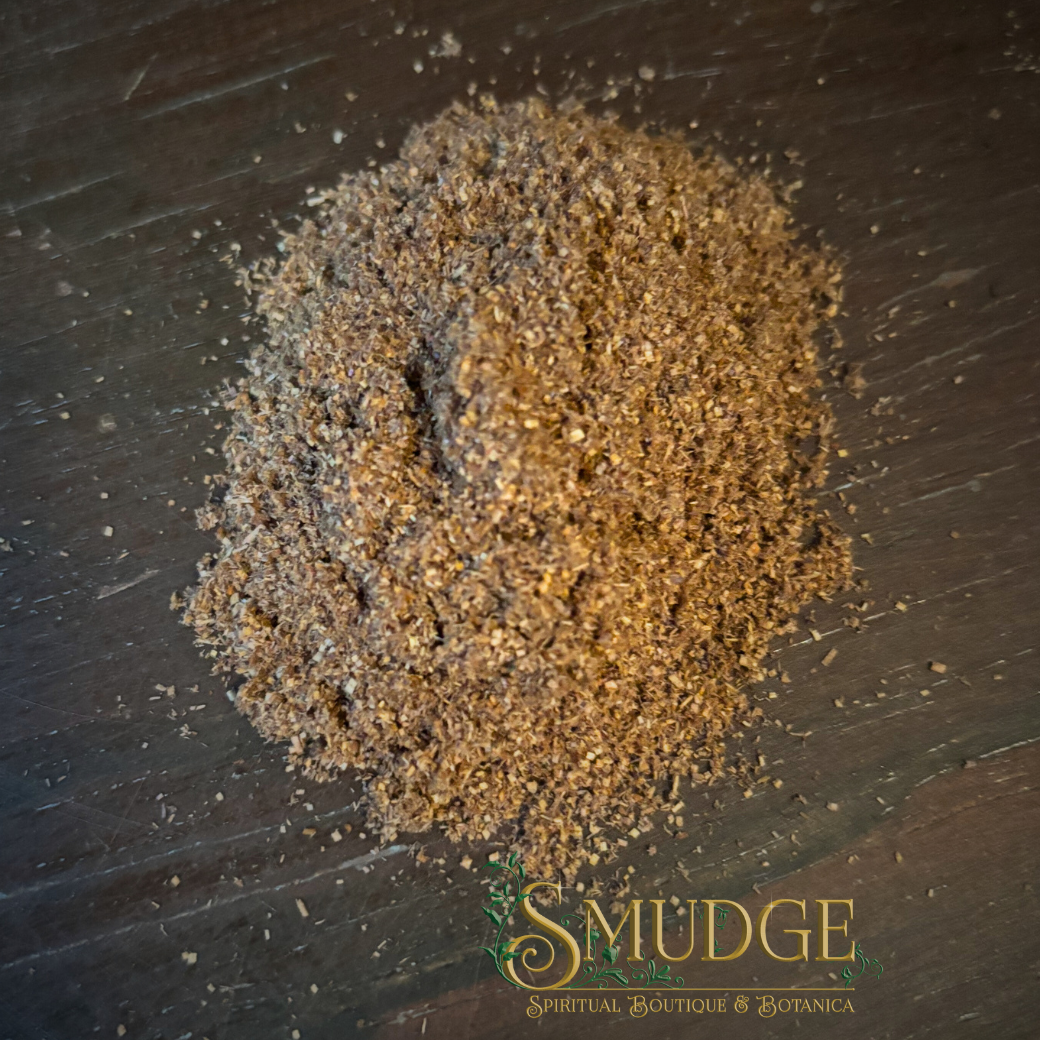 Spice blend on a dark surface with 'Smudge' branding.