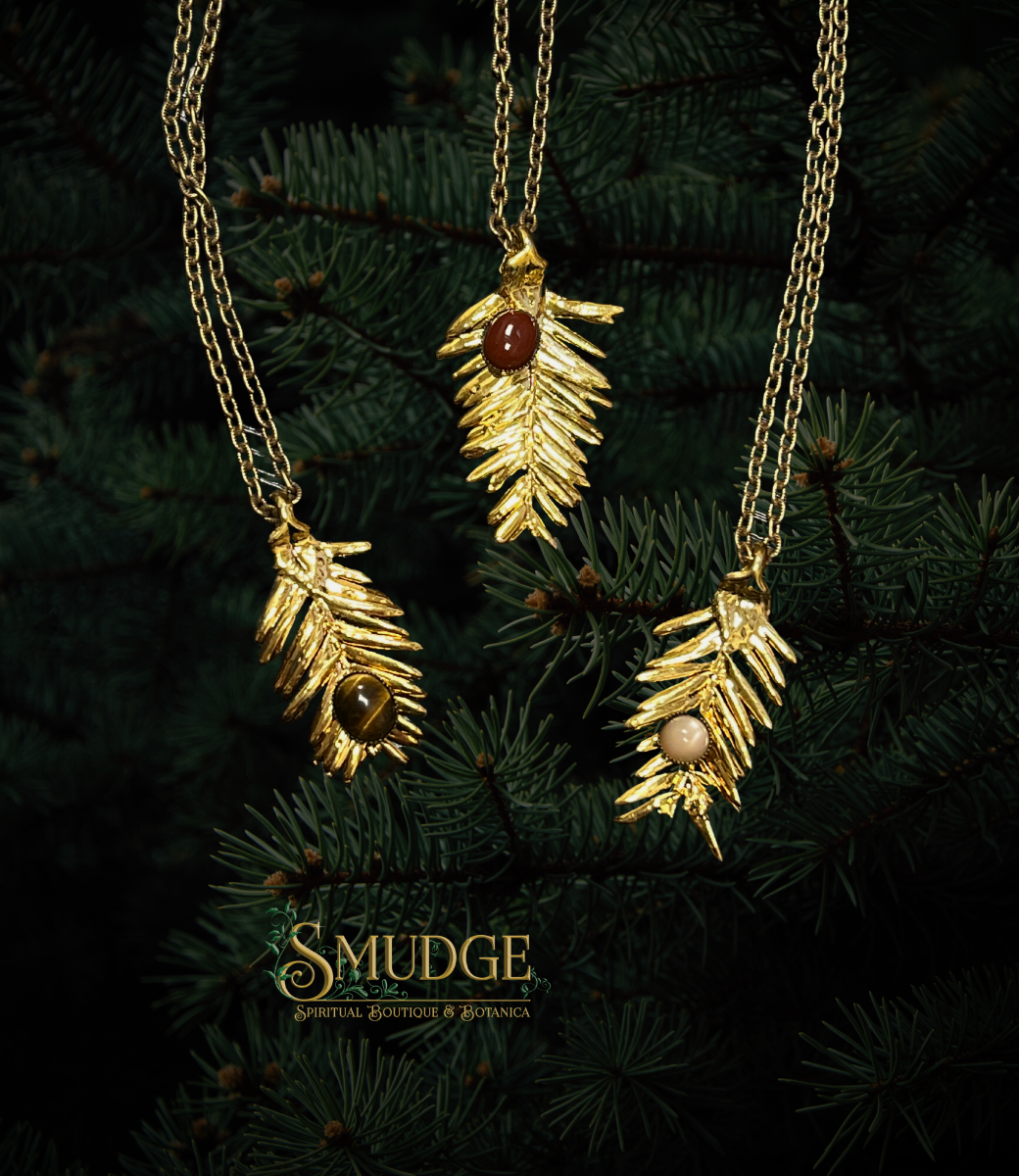 Yew Pine Necklace - gold
