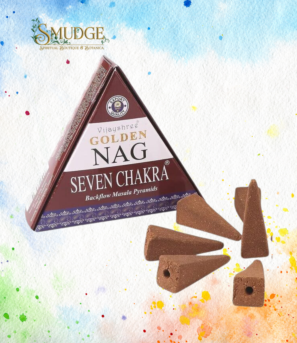 Golden Nag Seven Chakra Backflow Incense