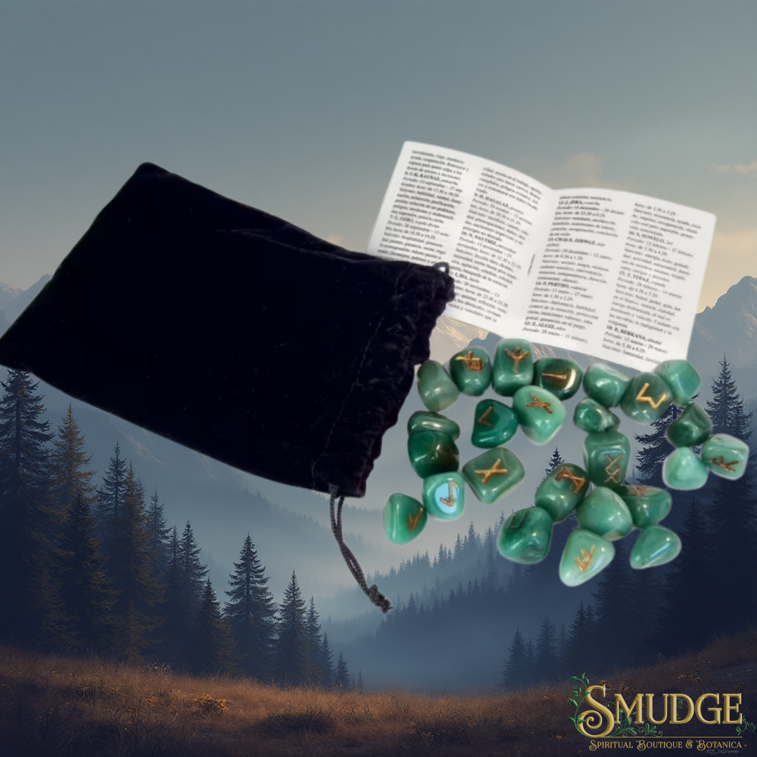 Green Aventurine Runes